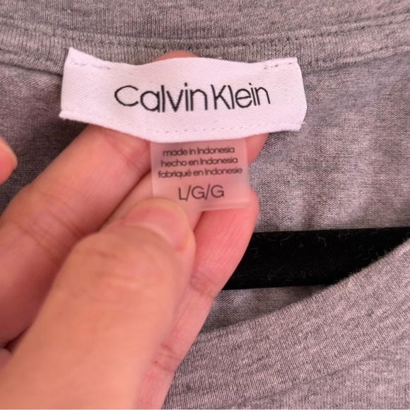 Calvin Klein Heather Gray Shirt Dress Large Casual
Y2K Minimalist Logo Stretch - Picture 3 of 13